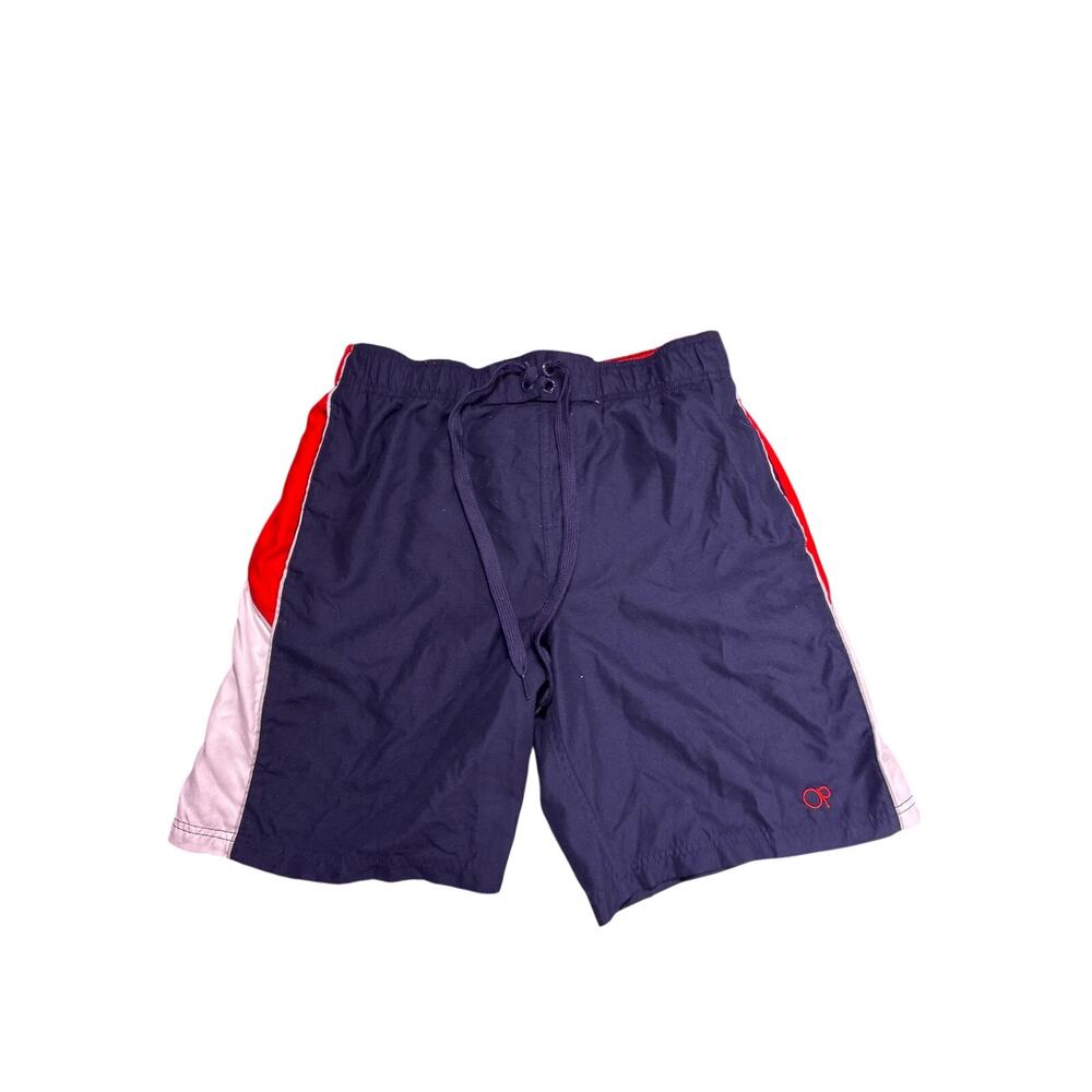 Vintage Y2K Ocean Pacific Colorblock Swim Trunks Mens Medium Surf Beach Board